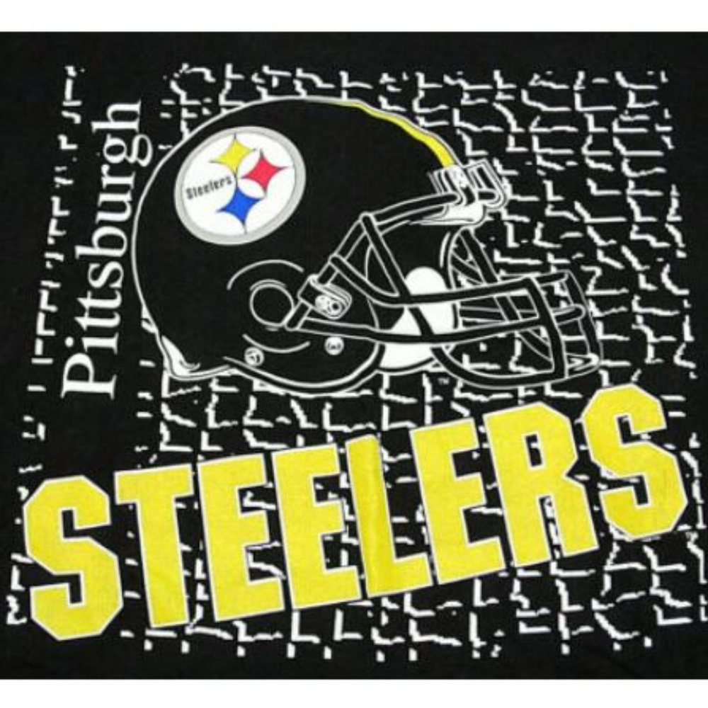 Vtg 90s Mens Pittsburgh Steelers Single Stitch Tee
